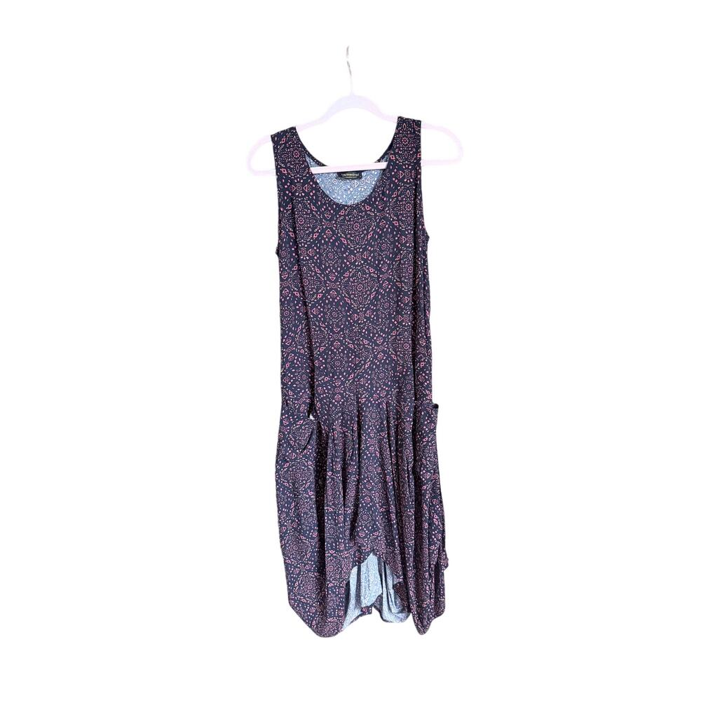 Los banditos boho lagenlook sleeveless dress large resort beach made in Turkey